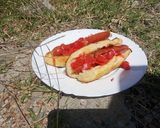 A picture of step 5 of Home made hot dog.