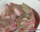 A picture of step 1 of Rabbit with red sauce from Zakynthos.