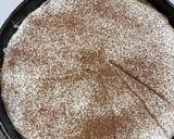 A picture of step 2 of Portuguese Maria cookie cake.