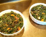 A picture of step 4 of Dandelion Quiche.