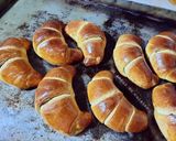 Une image de l'étape 11 de Croissants briochés fourrés au chocolat ☕🥐🍫.