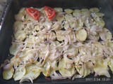 Dorada al horno con patatas