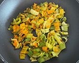 A picture of step 2 of Frittata with Zucchini Blossoms🥚🥒.