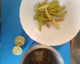 A picture of step 1 of Mustard seed chilli appetizer.