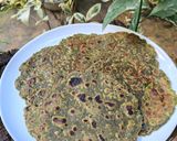 A picture of step 4 of Palak Paratha.