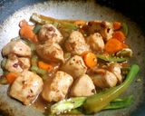 A picture of step 3 of KFC Chilli Chicken Popcorn Curry 😋.