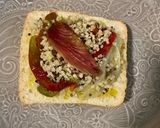 Foto del paso 6 de la receta: Tapa de Quinoa con verduras asadas y moixama (mojama)
