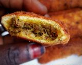 A picture of step 10 of Stuffed bread roll.