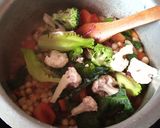 A picture of step 3 of Corn flour soup.