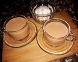 A picture of step 3 of Karak chai.