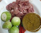 รูปขั้นตอนการทำที่ 1 ของ แกงเขียวหวานหมู