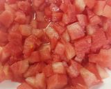A picture of step 1 of Watermelon sharbat.