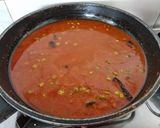 A picture of step 4 of Cashew matar masala.
