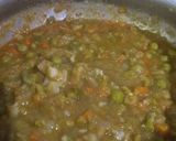 A picture of step 2 of Pav bhaji lasagna.