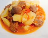 Foto del paso 7 de la receta Guiso de patatas con tacos de ternera a mi manera