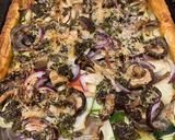A picture of step 6 of Seasonal Vegetable and pesto puff pastry tart.