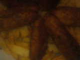 اصابع الدجاج والبطاطا