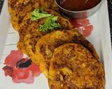 A picture of step 5 of Aloo tikki.