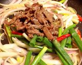 蔥爆牛肉的食譜步驟6照片