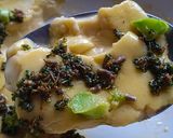 A picture of step 6 of Spring Onion Sambal Hijau Infused Custard.