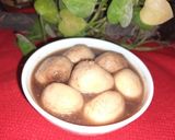 A picture of step 6 of Chocolate flavour rasgulla.
