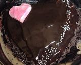 A picture of step 3 of Chocolate ganache cake.
