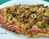 Foto del paso 6 de la receta: Pan naan estilo pizza con cebolla y atún en airfryer