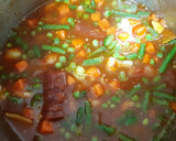 Foto del paso 2 de la receta: Alubias con verduras (y un poquito de chorizo para darle chispa)