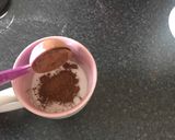 A picture of step 3 of 2 minutes chocolate cake.