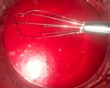 A picture of step 4 of Redvelvet cake.