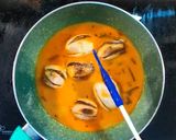 A picture of step 15 of Hyderabadi Bagara Baingan.