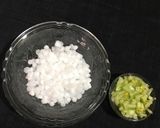 A picture of step 1 of Sabudana Coolant.