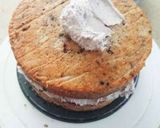 A picture of step 14 of Monster Oreo Cake with Oreo Buttercream Frosting.