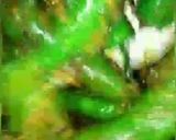 A picture of step 3 of Quick green chilli achar.