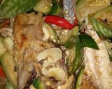 Foto langkah ke 3 dari resep Tumis ikan pindang terung cabe ijo.