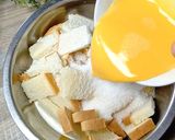 Foto langkah ke 2 dari resep Puding Roti Marie.