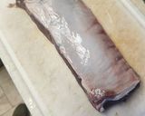 A picture of step 2 of Brad's bacon wrapped venison loin chops with port wine au jus and cucumber salad.
