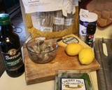 A picture of step 1 of Lemon Spaghetti with Shrimp.