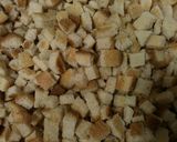 A picture of step 1 of Grandpa's special bread stuffing.