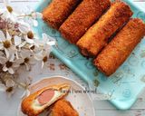 Gambar langkah 5 resipi Sosej roll.