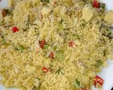 A picture of step 3 of Fried cous-cous.