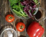 Фото кроку 1 до Легкий постный салат🍅🌶🥗.
