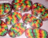 Foto langkah ke 6 dari resep Lidah Kucing Rainbow rasa Keju.