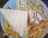 A picture of step 8 of Club sandwich.
