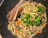 A picture of step 5 of Anchovy Pasta.