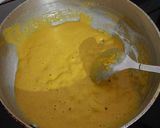 A picture of step 1 of Besan Halwa.