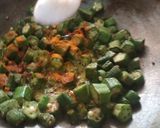 A picture of step 3 of Bhindi.