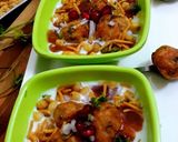 A picture of step 3 of Yam pakodi chaat.