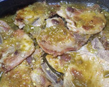 Foto del paso 3 de la receta: Chuletas de cerdo en salsita verde y arroz blanco para acompañar