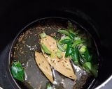 A picture of step 2 of Peas Pulao in pressure cooker.